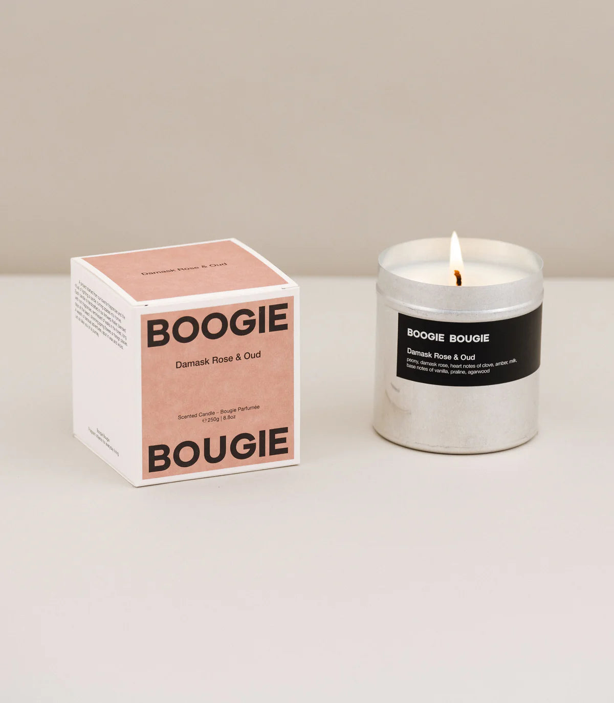 Boogie Bougie Candles - Damask Rose & Oud