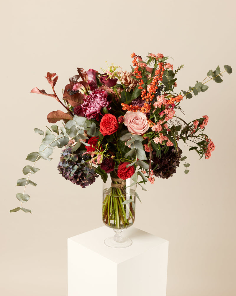 Seasonal Flower Vase Arrangement