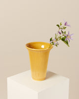 Daisy Vase Yellow - Flower Plant Pot Yellow Ceramic